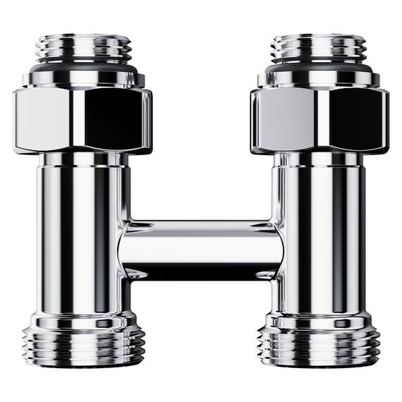 Узел нижнего подключения Royal Thermo Design прямой 1/2"х3/4"EK (хром), фото , изображение 5