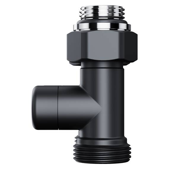 Узел нижнего подключения Royal Thermo Design прямой 1/2"х3/4" EK (черный), фото , изображение 4