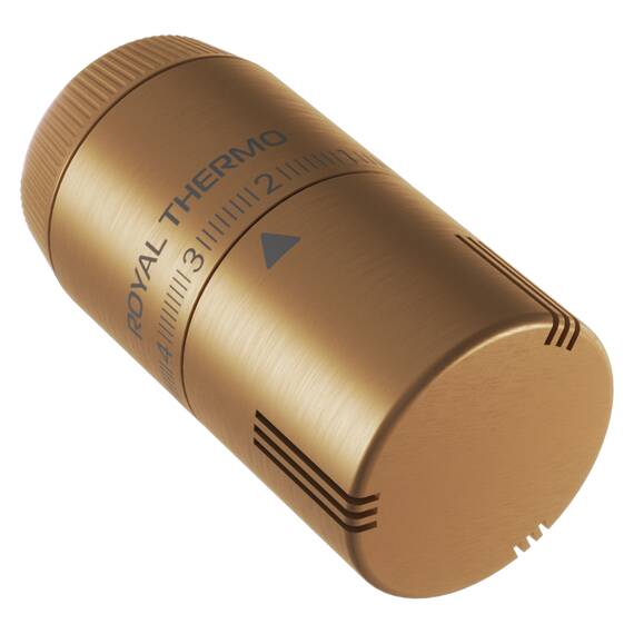 Термоголовка жидкостная Royal Thermo Design М30х1,5 (золото матовое), фото , изображение 2