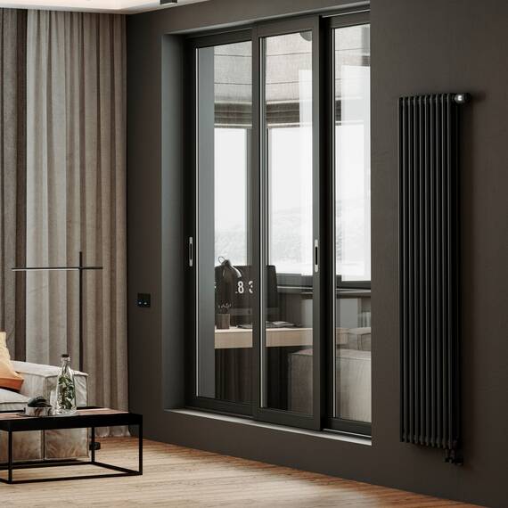 Дизайн-радиатор Royal Thermo Insignia VC2180 - 14 секц. RAL9005m, фото , изображение 5