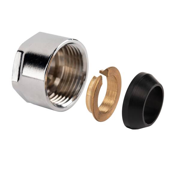 Набор подключения Royal Thermo Design 3/4" ЕК - 15 мм (хром), фото , изображение 4