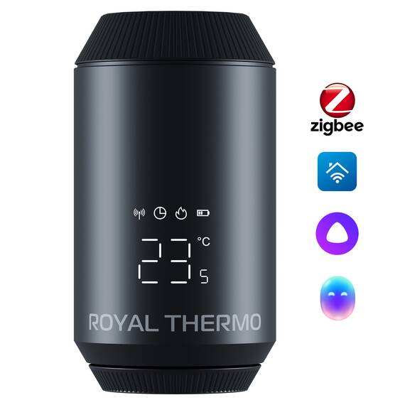 Термостат радиаторный электронный Royal Thermo Smart Heat 2.0, черный, фото 