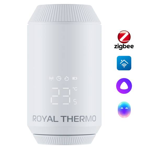 Термостат радиаторный электронный Royal Thermo Smart Heat 2.0, белый, фото 
