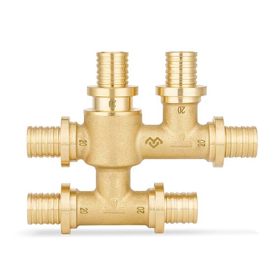 Узел распределительный VARMEGA Slide-Fit VM53514, 20x20x20, аксиальный, фото 