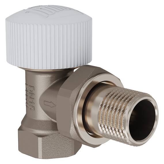 Клапан термостатический угловой Royal Thermo 1/2" М30х1,5, фото 