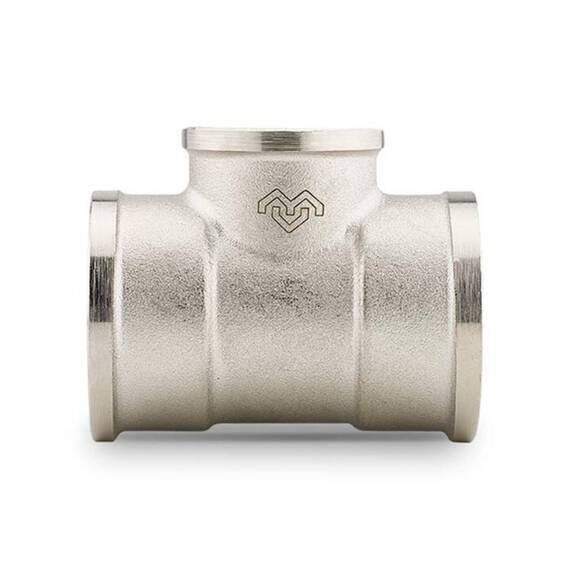 Тройник Varmega ВР переходной 1 1/4" x 1/2" x 1 1/4", никелированный, фото 