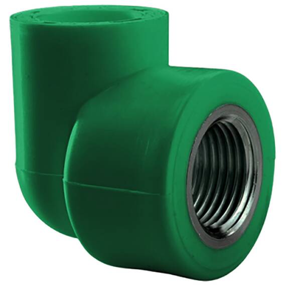 Угольник комбинир. ПП AntiFire D32-1/2"ВР Green 034129, фото 