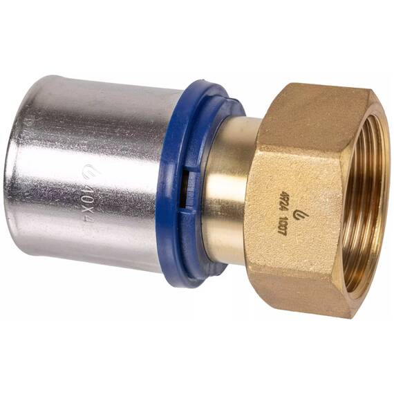 Штуцер обжимной для металлопластиковых труб Usystems MLC 40-G1 1/4"НГ, фото 