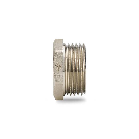 Футорка Varmega 1" x 1/2", никелированная, фото 