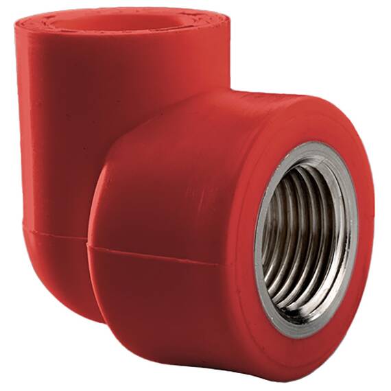 Угольник комбинир. ПП AntiFire D32-1/2"ВР Red 051290, фото 