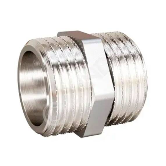 Ниппель латунный LD LD Pride DN32 (1 1/4") НР/НР лат ник БЕЗ БИРКИ, фото 