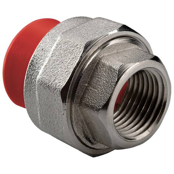 Муфта комбинир. раз. растр. ПП AntiFire D32-1"ВР Red, фото 
