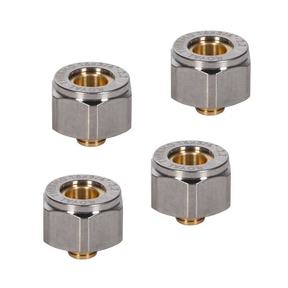 Переходники коллекторные Royal Thermo (евроконус) 16x2,2 3/4 упаковка 4шт, фото , изображение 6