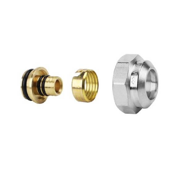 Соединение VARMEGA резьбозажимное VMTF90, 3/4" EK для труб PAP, PE-X, PE-RT 16х2.2 мм, фото 