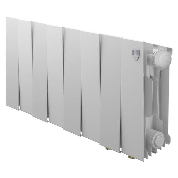 Радиатор биметаллический Royal Thermo PianoForte 200 Белый VL80 - 8 секц., фото 