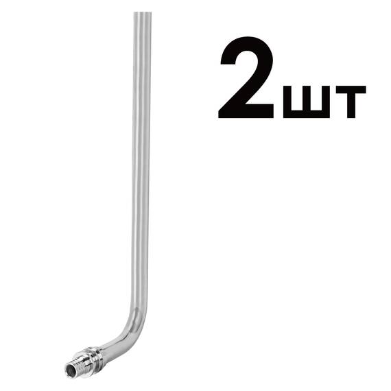 Трубка для подключения радиатора Г-образная Royal Thermo латунь 16/250 упаковка 2шт, фото 