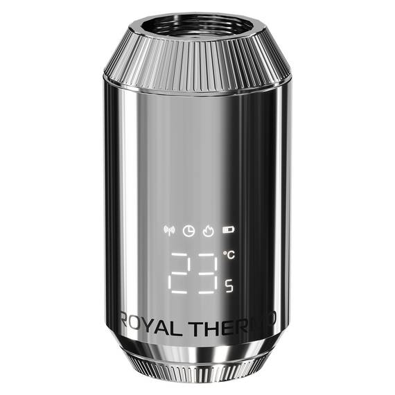Термостат радиаторный электронный Royal Thermo Smart Heat 2.0, хром, фото , изображение 2