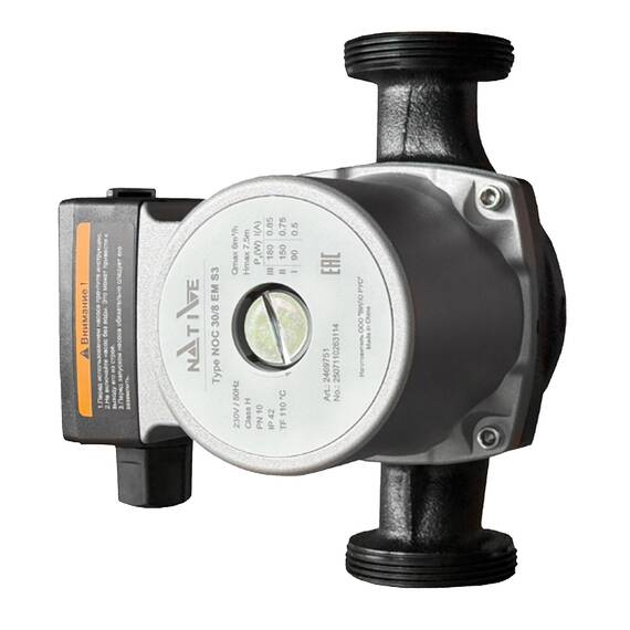 Насос циркуляционный с резьбовым соединением WILO-NATIVE NOC 25/13 EM S3, фото 