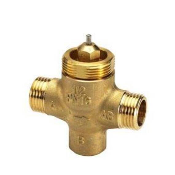 Клапан VZL 2 двухходовой Ду 20, Ру 16, Kvs 3,5 м3/ч, н/р, Т= 120 °С, латунь, ход штока 2,8 мм, фото 