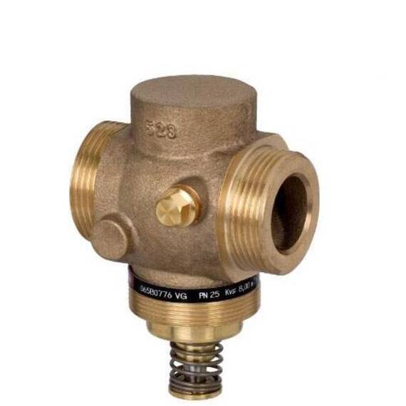 Клапан VG Ду 20, Ру 25, Kvs 6,3 м3/ч, н/р, бронза, среда-вода, Т=150°С, ΔP=20 бар, фото 