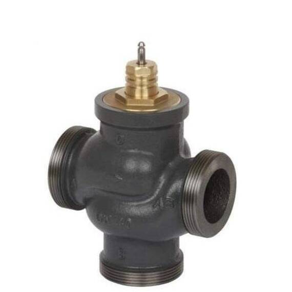 Клапан VRG 3 трехходовой Ду 25, Ру 16, Kvs 10 м3/ч, с наружной резьбой; Т=130 °С; чугун, фото 