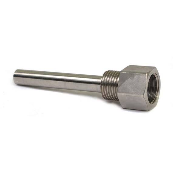 Гильза из нержавеющей стали Danfoss, l=100 мм (0... +180 °С), фото 