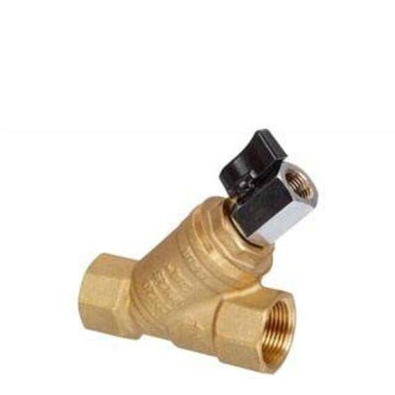 Фильтр сетчатый FVR-D Ду 40, Ру 25, со спускным краном, с в/р, латунь DZR; Тмакс.=130 °С, фото 