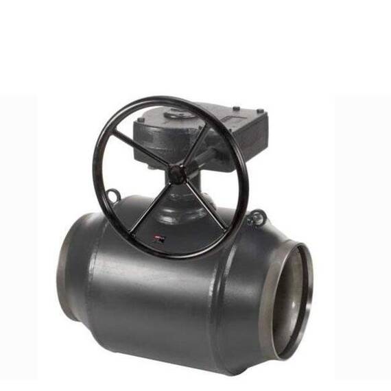 Шаровой кран JiP/G Premium WW Ду 600, Ру 25, Kvs 14300 м3/ч,под приварку, с/с, с редуктором, фото 