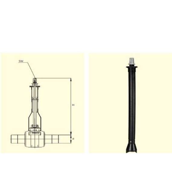 Монтажный набор для врезки с краном шаровым Tele-EBG-KH / BS d 32-50/ 1,6-2,8 Frialen, фото 