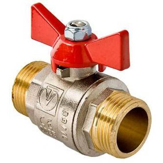Кран шаровый VT.219, 1/2", н-н, бабочка, фото 