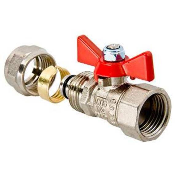 Кран шаровый VT.342,  16х1/2", вн-обж., бант, фото 