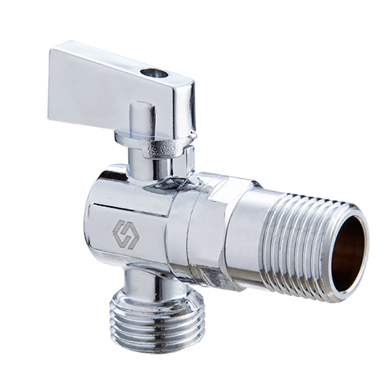 Кран угловой для подключения сантехнических приборов 1/2" х 1/2" PN 10  BV.463.04, фото 