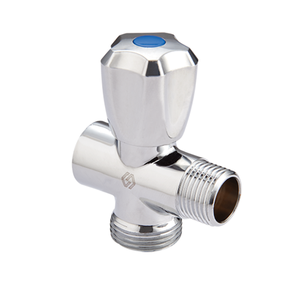 Вентиль-тройник для подключения сантехнических приборов 1/2x3/4x1/2 PN 10  BV.461.040504, фото 