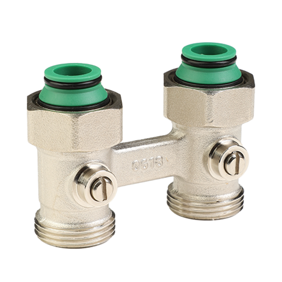 Узел нижнего подключения прямой, для двухтрубных систем шарового типа 3/4"x3/4" TR.415.0505, фото 