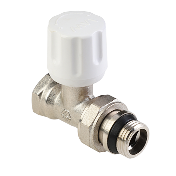 Вентиль радиаторный прямой ручной регулировки с самоуплотняющимся кольцом 1/2" PN 10  TR.213.04, фото 