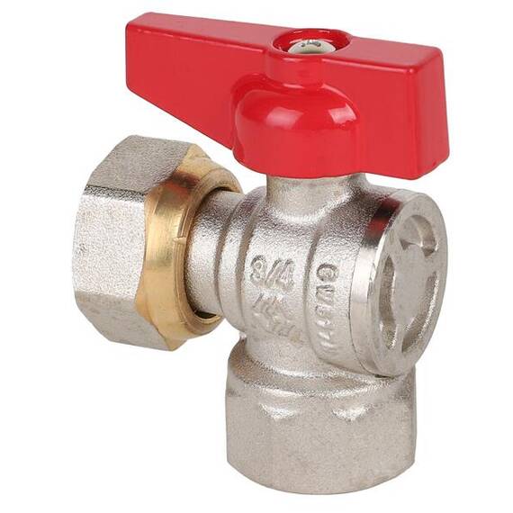 Кран угловой с накидной гайкой, внутренняя-внутренняя, бабочка 3/4" BV.532.05, фото 