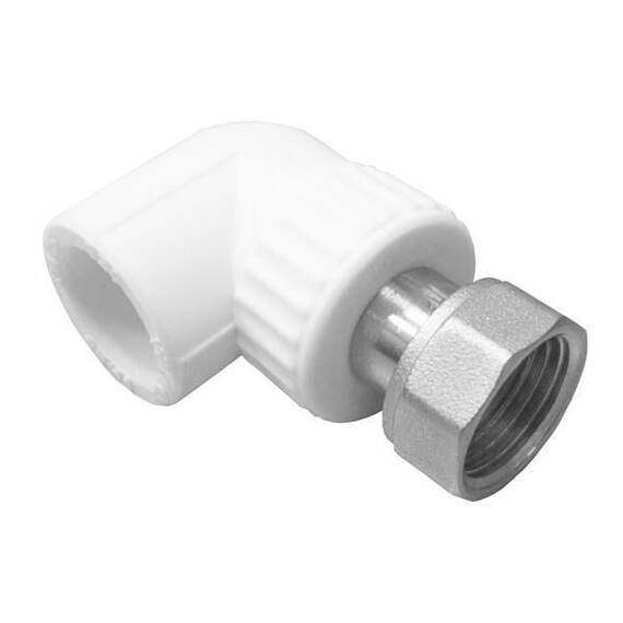 Угол с накидной гайкой 20х1/2" (120/60) (Valfex), фото 