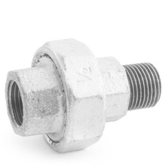 Американка  1/2" чугунная оцинк. в-н, Диаметр Dy: 15, фото , изображение 2