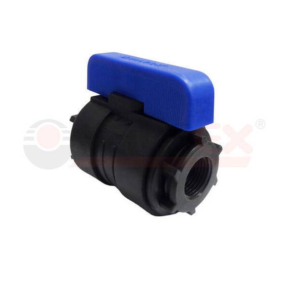 Кран шаровой компрессионный ВН/ВН резьба разборный 3/4"-3/4" Ду16 (60/12) (Valfex), фото 