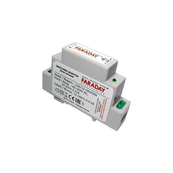 Блок питания 12W/12-24V DIN, фото 