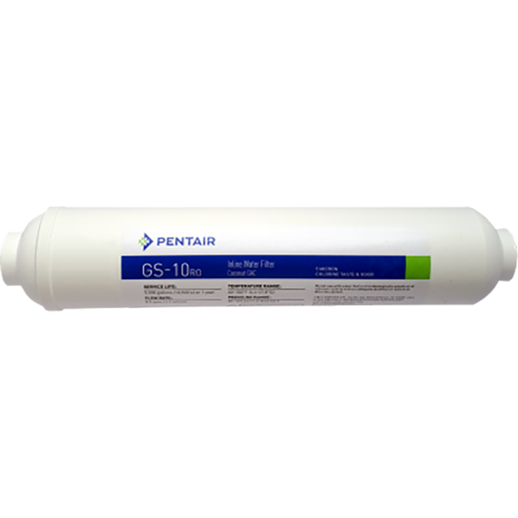 Постфильтр угольный Inline Pentair (Pentek) GS-10RO (2&amp;quot;x10&amp;quot;-1/4&amp;quot;), фото 