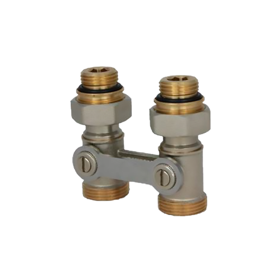 Узел нижнего подключения прямой ROYAL THERMO ½&amp;quot;х3/4&amp;quot;EK, фото 