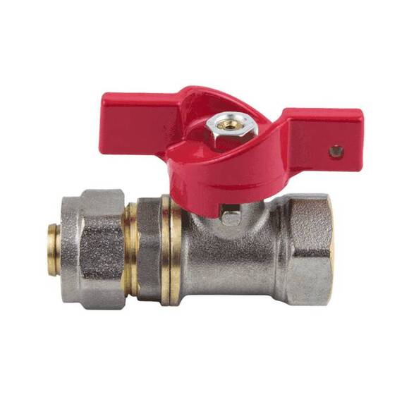 Кран шар лат 1016 Euro нк Дн16х1/2&quot; Ру16 м/обж баб Aquasfera 1016-01 ., фото , изображение 9