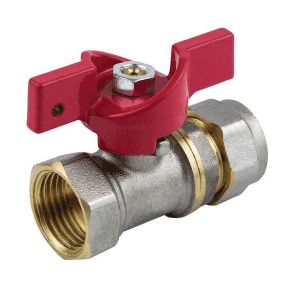 Кран шар лат 1016 Euro нк Дн16х1/2&quot; Ру16 м/обж баб Aquasfera 1016-01 ., фото , изображение 5