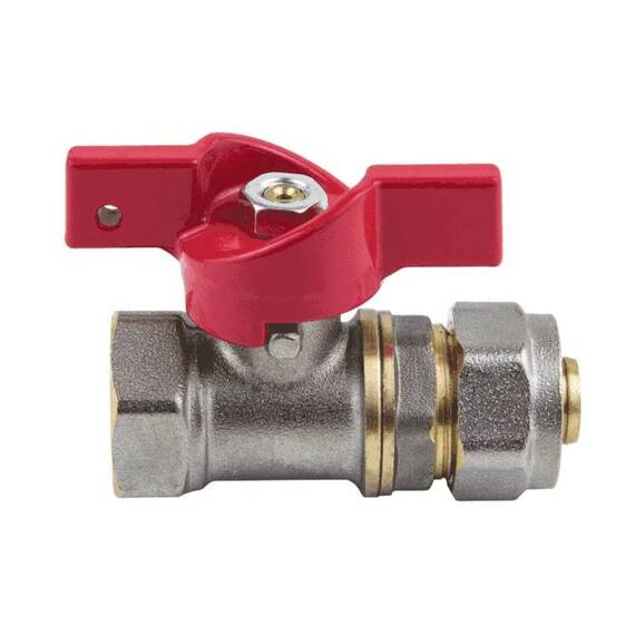 Кран шар лат 1016 Euro нк Дн16х1/2&quot; Ру16 м/обж баб Aquasfera 1016-01 ., фото , изображение 6