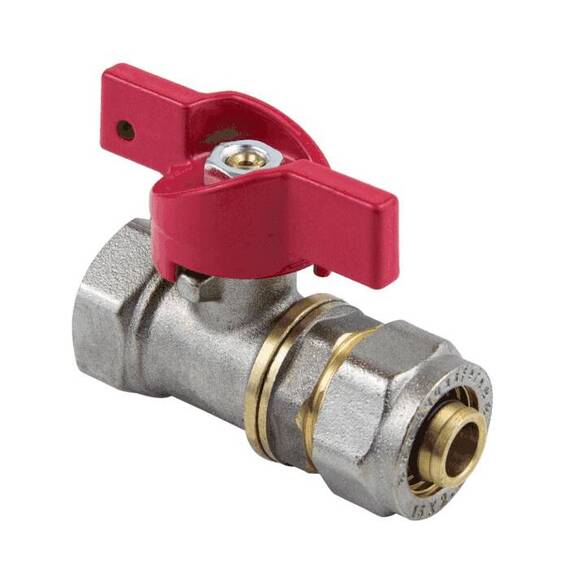 Кран шар лат 1016 Euro нк Дн16х1/2&quot; Ру16 м/обж баб Aquasfera 1016-01 ., фото , изображение 7