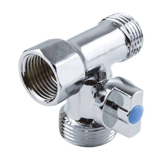 Кран шар лат быт G1/2&quot;х3/4&quot;х1/2&quot; м/р баб Aquasfera 1040-01, фото 
