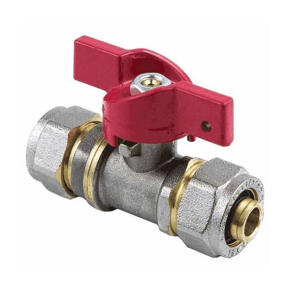 Кран шар лат 1018 Euro нк Дн20 Ру16 обж баб Aquasfera 1018-03 ., фото , изображение 3