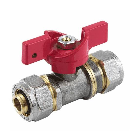 Кран шар лат 1018 Euro нк Дн20 Ру16 обж баб Aquasfera 1018-03 ., фото , изображение 5