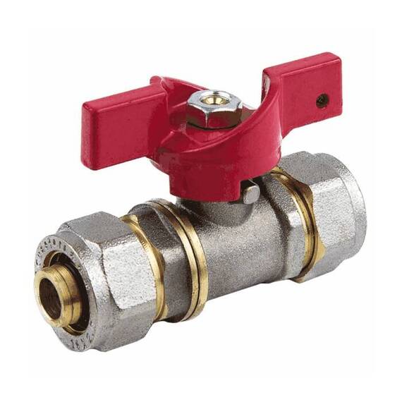 Кран шар лат 1018 Euro нк Дн20 Ру16 обж баб Aquasfera 1018-03 ., фото 